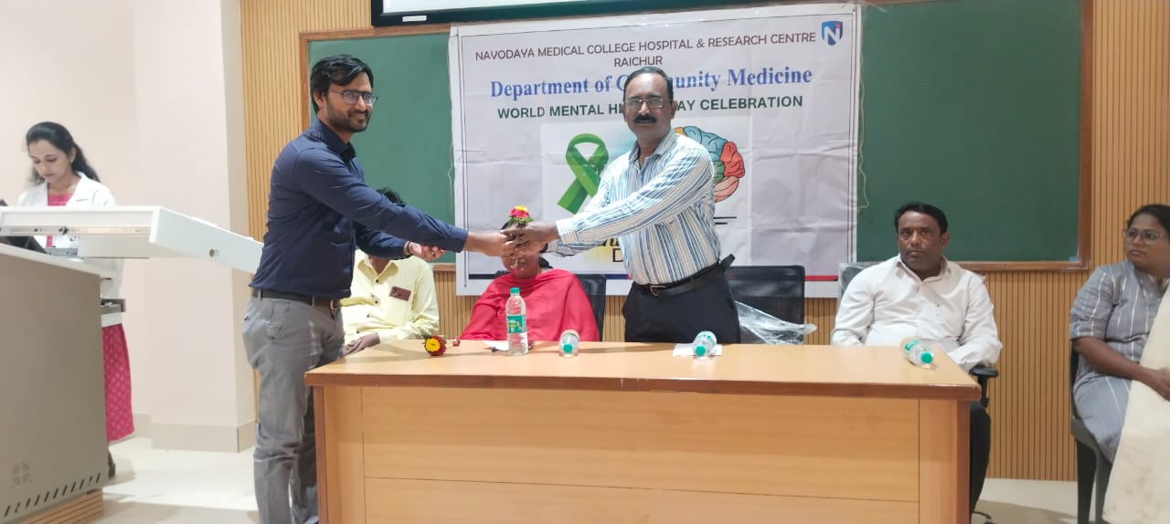 World Mental Health Day Celebration Department of Community Medicine