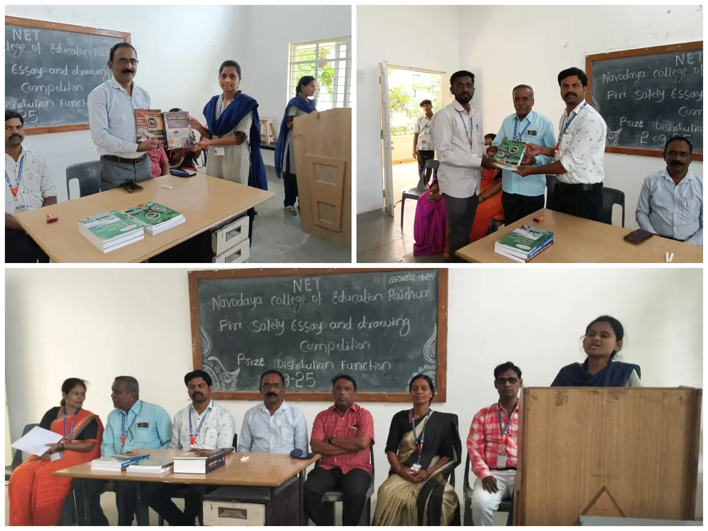 Fire Safety Essay and Drawing Competition Conducted on 12 September 2025 at Navodaya College of Education