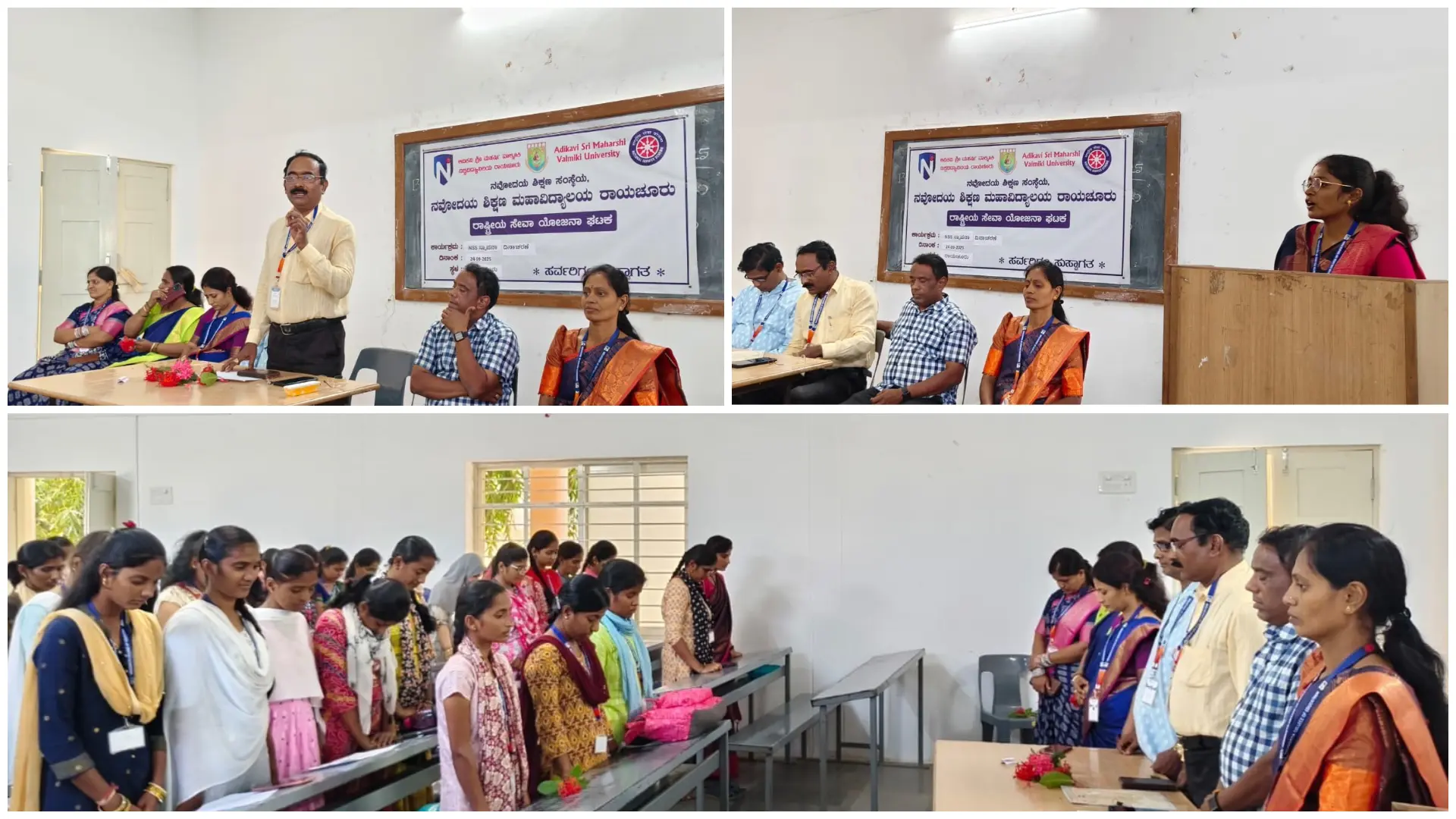 NSS Day Celebration Conducted on 24 September 2025 at Navodaya College of Education